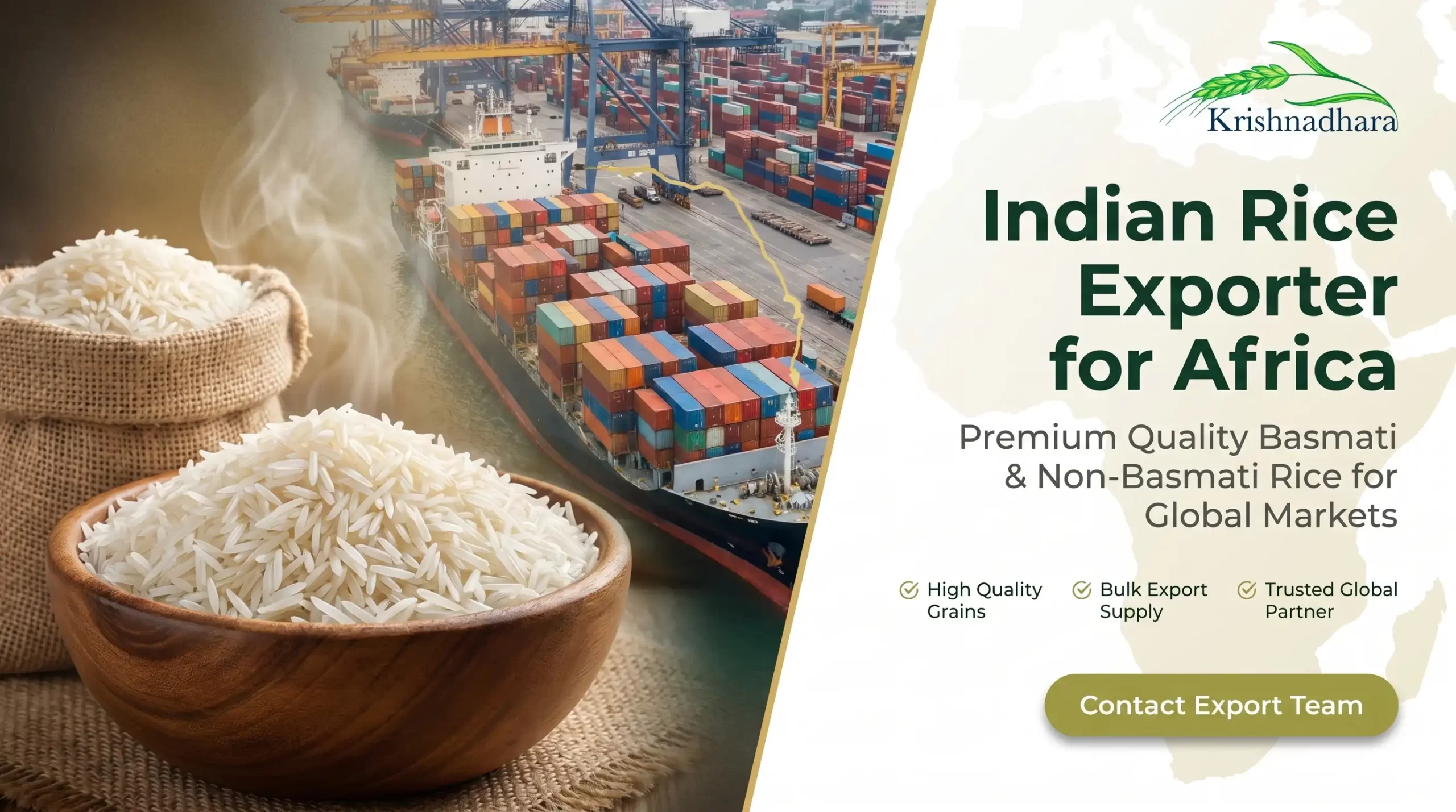 Indian Rice Exporter for Africa Premium Quality Rice Supplier
